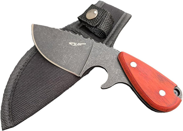 Compact Mini Fixed Blade Full Tang EDC Knife, Ergonomic Non-Slip Handle with Durable Sheath for Outdoor and Everyday Use