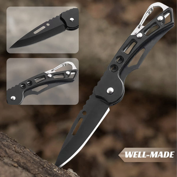Portable Folding Pocket Knife, Multifunctional Outdoor Survival Hand Tool, Lightweight EDC Utility Tool for Camping Hiking Hunting Travel Daily Outdoor Activities Men Practical Carry Tools