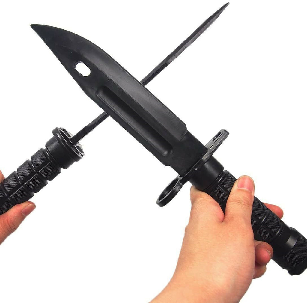 Tactical Knife,Military Training Plastic Dagger M9Fixed Knive Scabbard Model Kit