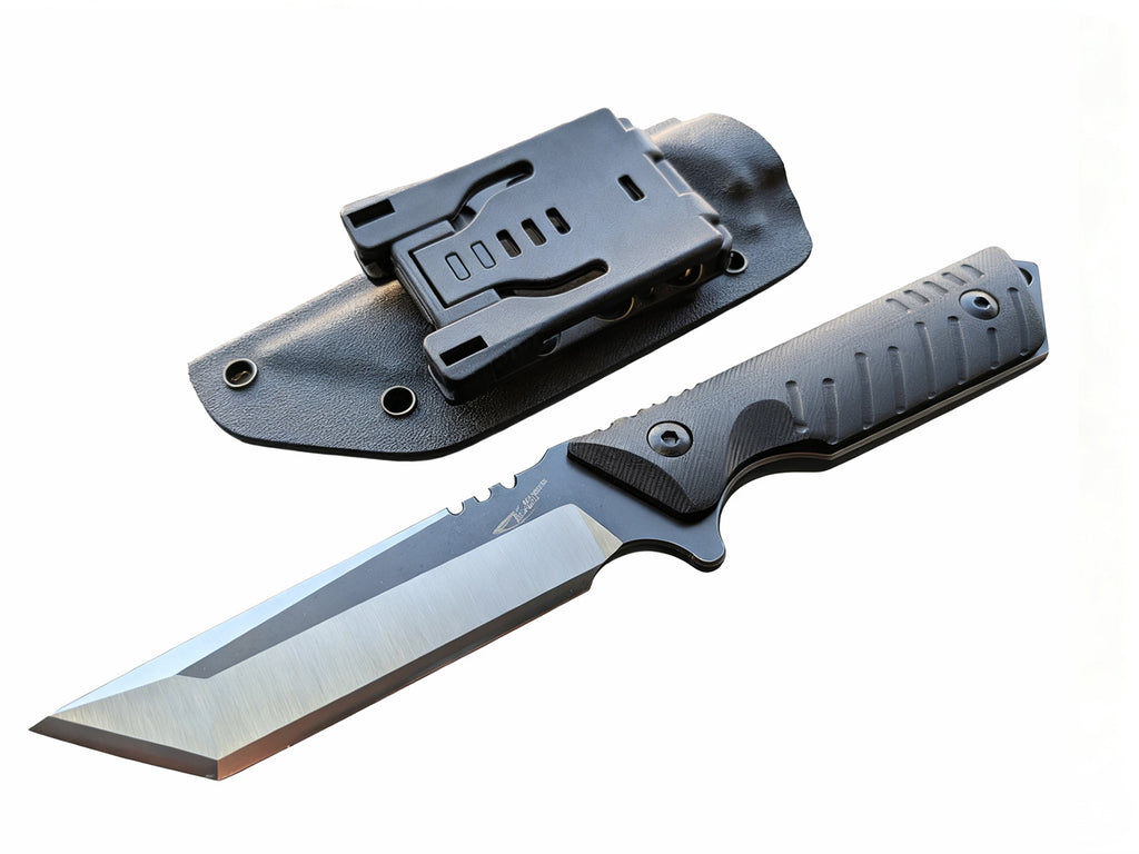 Knife Master Ultra Sharp Outdoor Camping Knife，Fixed Blade Knife with Ergonomic G10 Handle, Easy Carry with K-Sheath, for Camping,Hiking