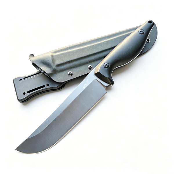 Knife Master Fixed Blade Utility Knife with Kydex Sheath, 420HC Steel