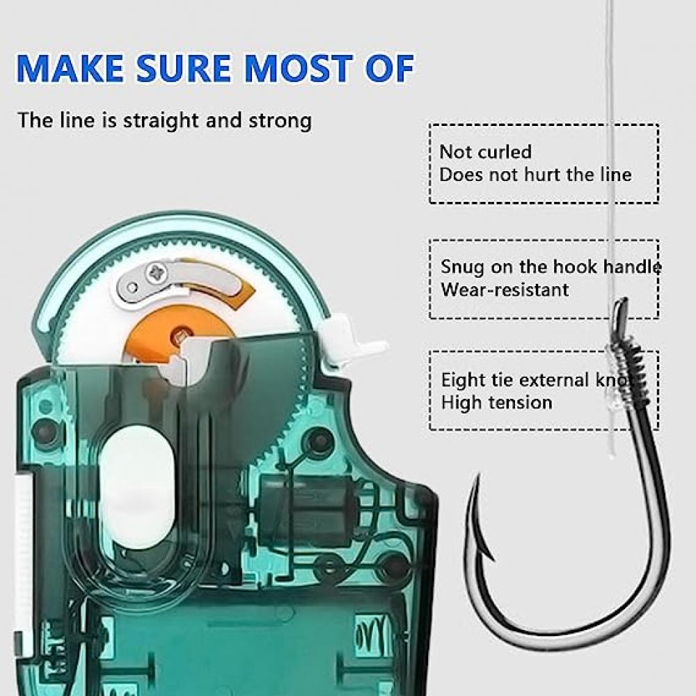 automatic fishing hook tyer instructions Amagogo Semi Tier Tool, Fishing Hook Line Tying, Portable Steel Fishing Hook Knot Machine for Lure Fishing Hooks, Coarse Fishing : Sports & Outdoors Automatic Fishing Hook Tier Machine