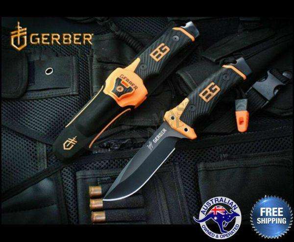 Genuine Gerber Bear Grylls Ultimate Pro Survival Fixed Blade Knife Life Warranty - www.knifemaster.com.au