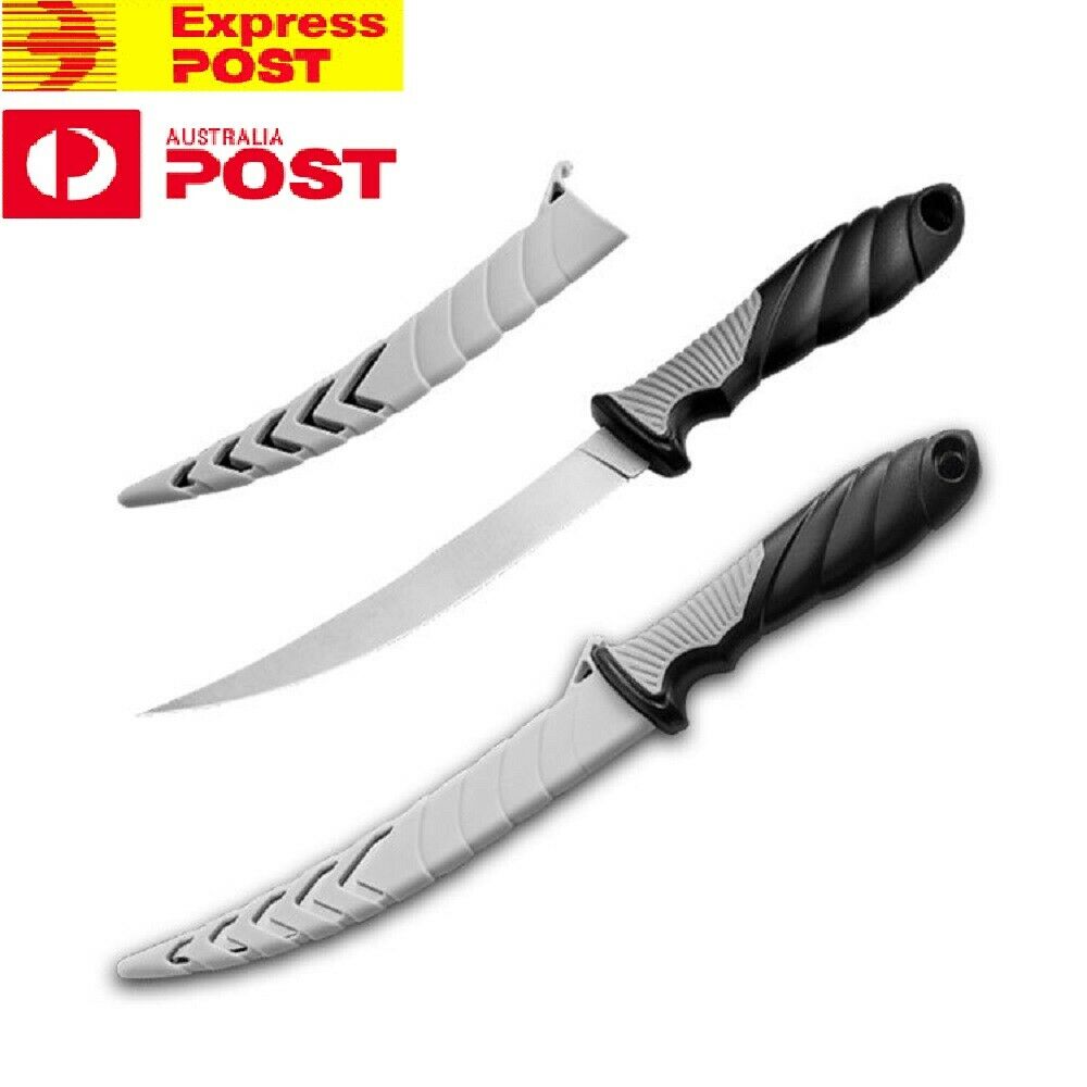 Outdoor Multifunction Fillet Knife Sharp Stainless Steel Blade Knife With Sheath