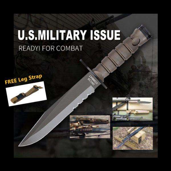 Military Combat Knife OKC3S Fixed Blade Hunting Tactical Knife Sheath - www.knifemaster.com.au