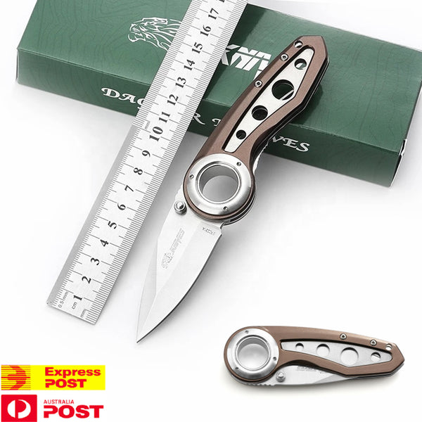 7-Inch Folding Knife with 2.2-Inch Sharp Blade and Aluminum Handle for Outdoor, Hunting,Survival and EDC, Utility Pocket Knives for Mens
