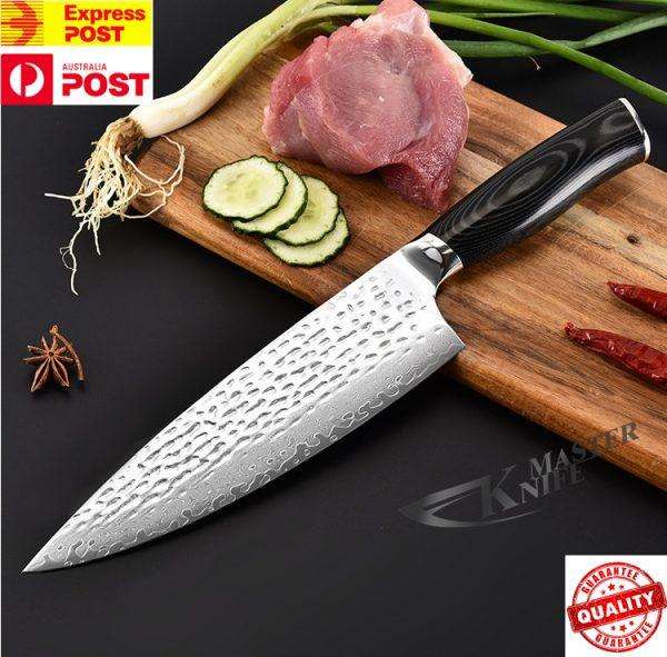Damascus Kitchen Knife 8” inch Chef Cook Chopping Knives 9CR18 Professional Gift - www.knifemaster.com.au