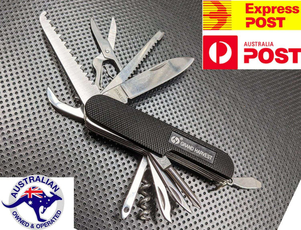 Multifunctional Outdoor Multi Tool 11 in 1 Knife Saw Scissors Stainless Steel AU - www.knifemaster.com.au