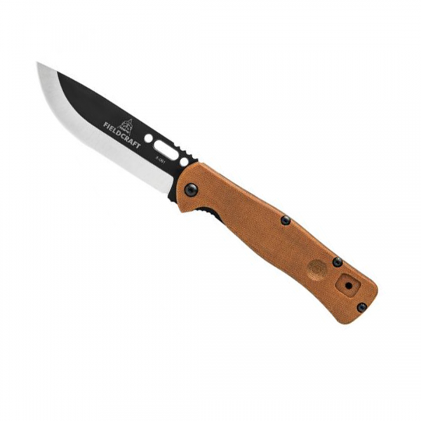 TOPS Knives Fieldcraft Folding Knife Two-Tone Plain Blade - www.knifemaster.com.au