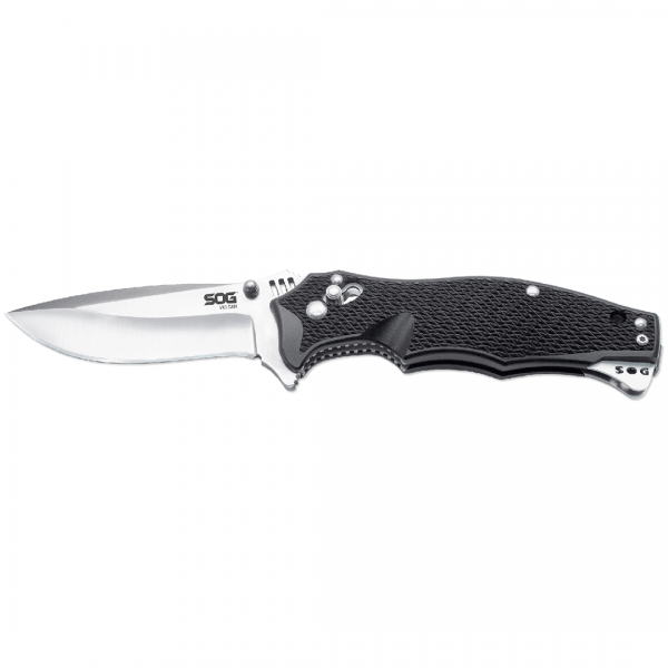 SOG Vulcan Folding Knife Satin Plain Tanto Blade - www.knifemaster.com.au