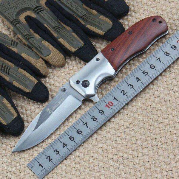 Browning Folding Knife Hunting Camping Tactical Outdoor Small Pocket Tool - www.knifemaster.com.au